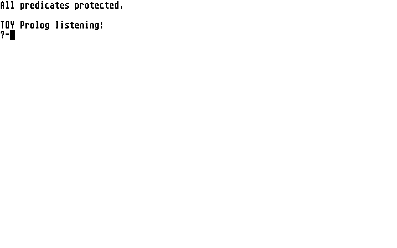 Toy Prolog ST atari screenshot